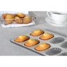 Lot plaque 12 madeleines et plaque 20 madeleinettes en fer blanc Gobel - Mathon - 4