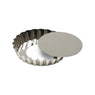 Moule à tartelette fond amovible 12 cm en fer blanc Gobel - Mathon