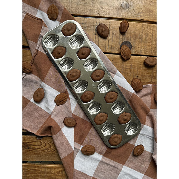 Plaque 20 madeleinettes en fer blanc Gobel - Mathon - 3