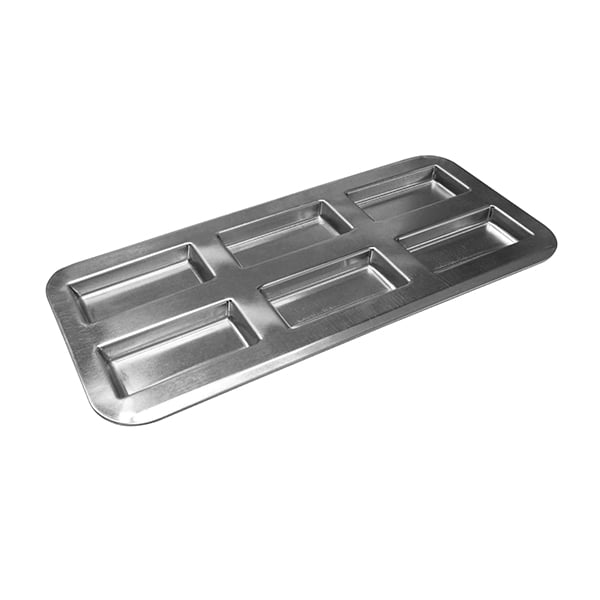 Plaque 6 financiers en fer blanc Gobel - Mathon