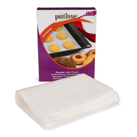 Boîte de 20 feuilles de papier sulfurisé 38 cm Patisse - Mathon