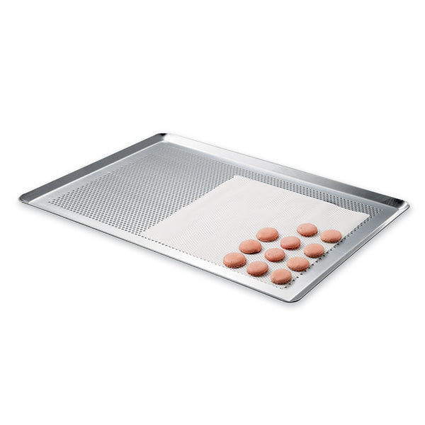 Lot plaque à pâtisserie perforée et tapis de cuisson perforé Mathon - Mathon - 2