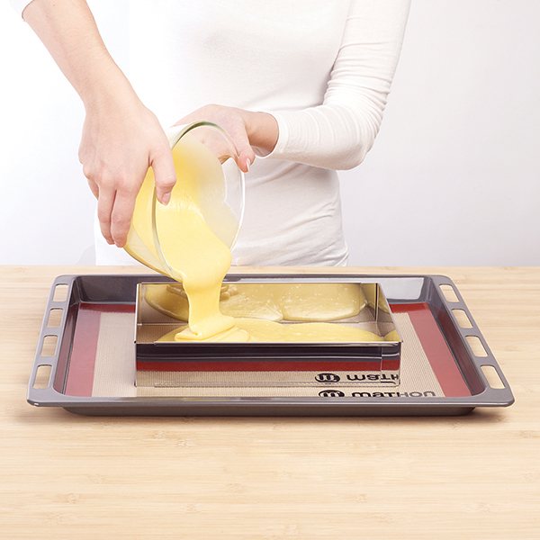 Lot plaque à pâtisserie perforée 40 cm + rectangle à gâteau extensible Mathon - Mathon - 5