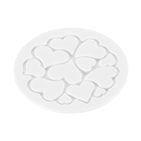 6 moules en silicone décor mini love 7 cm Silikomart - Mathon - 3