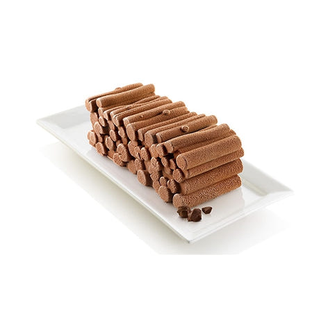 Kit moule à bûche en silicone Forêt Silikomart - Mathon - 1