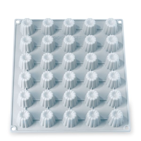 Lot 2 grandes plaques silicone mini-canelés et muffins Mathon - Mathon - 2