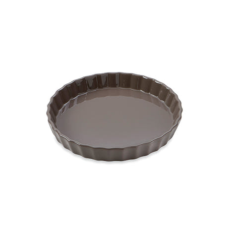 Moule à tarte en céramique 24 cm gris taupe Mathon - Mathon - 2