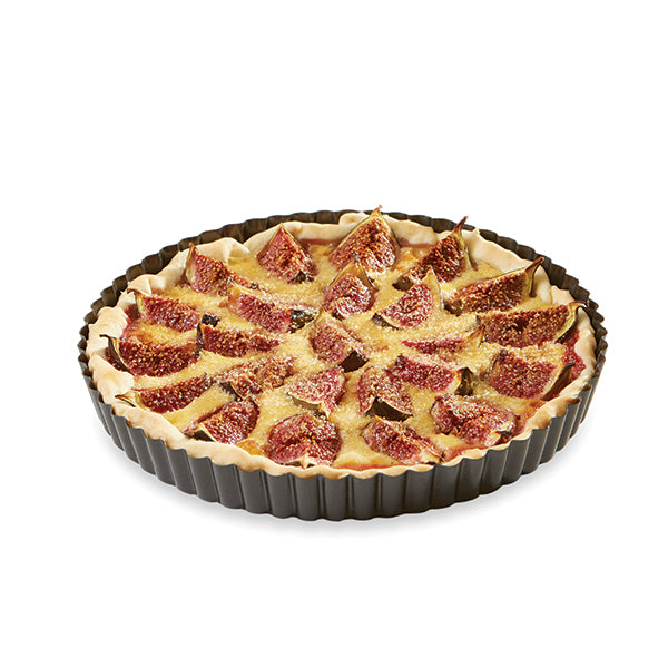 Moule à tarte acier revêtu antiadhérent bords cannelés 24,5 cm Mathon - Mathon - 1