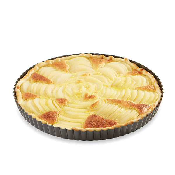 Moule à tarte acier revêtu antiadhérent bords cannelés 28 cm Mathon - Mathon - 1