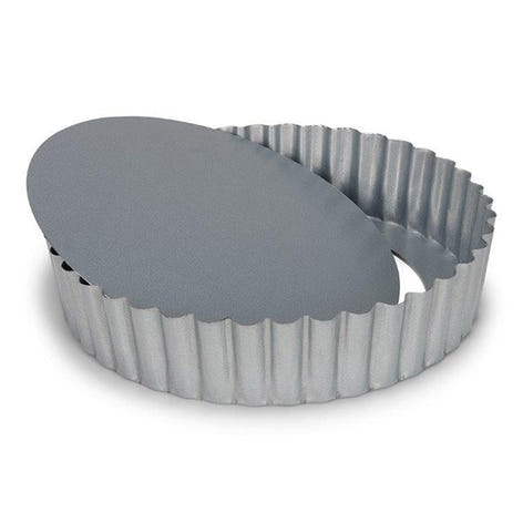 Moule à tarte fond amovible acier revêtu 20 cm Patisse - Mathon