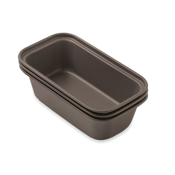Set 3 mini moules à cake acier revêtu 15,5 cm Mathon - Mathon - 2