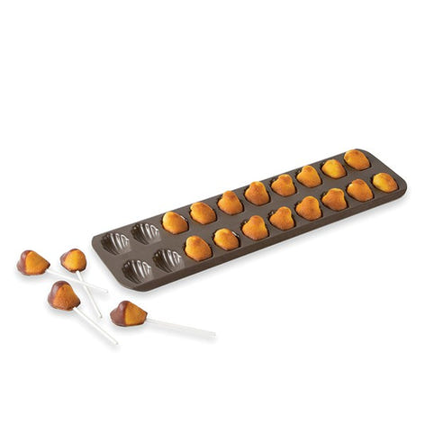 Plaque 20 mini-madeleines acier revêtu antiadhérent Mathon - Mathon - 2