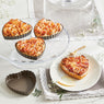 Set de 4 moules à tartelette coeur revêtement antiadhérent 11 cm Mathon - Mathon - 3