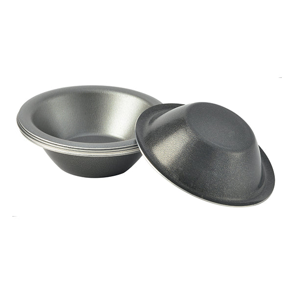 6 moules Pasteis de Nata aluminium revêtu 8 cm - Mathon - 1