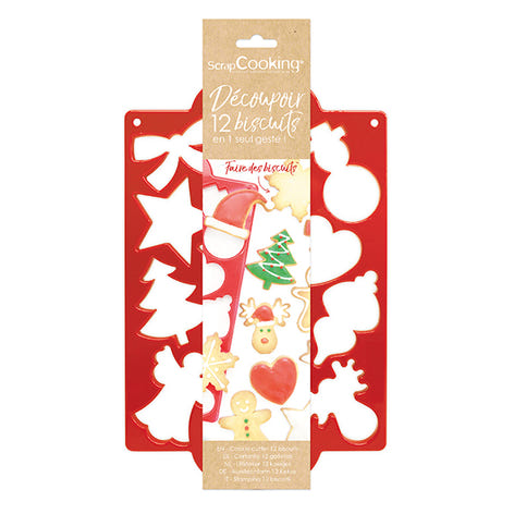Plaque découpoir multi Noël Scrapcooking - Mathon - 1
