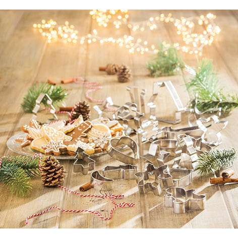 Set de 20 emporte-pièces de noël en inox Mathon - Mathon - 2
