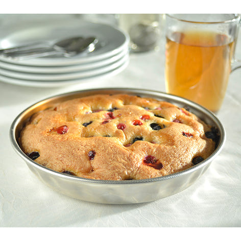 Lot moule à cake rectangulaire 30 cm et moule à tarte rond 28 cm en acier inoxydable  Steel Pan - Mathon - 2