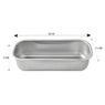 Lot moule à cake rectangulaire 25 cm et moule à tarte rond 24 cm en acier inoxydable  Steel Pan - Mathon - 3