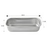 Lot moule à cake rectangulaire 30 cm et moule à tarte rond 28 cm en acier inoxydable  Steel Pan - Mathon - 5