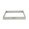 Cercle à tarte perforé carré cannelé 23 cm De Buyer - Mathon - 1