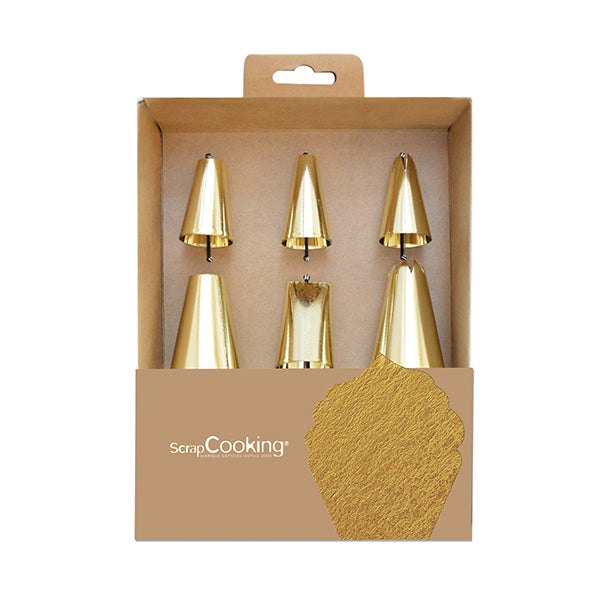 Coffret 6 douilles dorées Scrapcooking - Mathon - 3