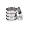 4 cercles à tarte inox 8 cm Patisse - Mathon