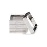 4 cadres à tarte inox 8 cm Patisse - Mathon