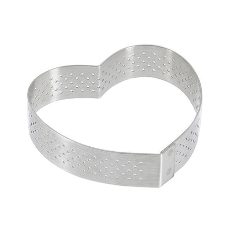 Cercle à tarte perforé Cœur individuel De Buyer - Mathon - 2
