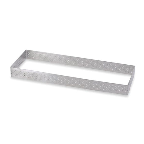 Cadre à tarte perforé rectangle 28 x 11 cm De Buyer - Mathon - 2