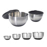 Lot 6 bols en inox gradués avec base silicone 10,5 à 24 cm Mathon - Mathon - 1