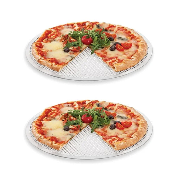 Lot de 2 grilles perforées rondes pour pizza Mathon - Mathon - 1