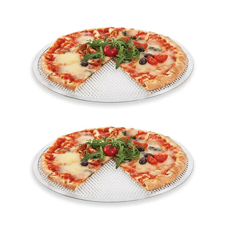 Lot de 2 grilles perforées rondes pour pizza Mathon - Mathon - 1