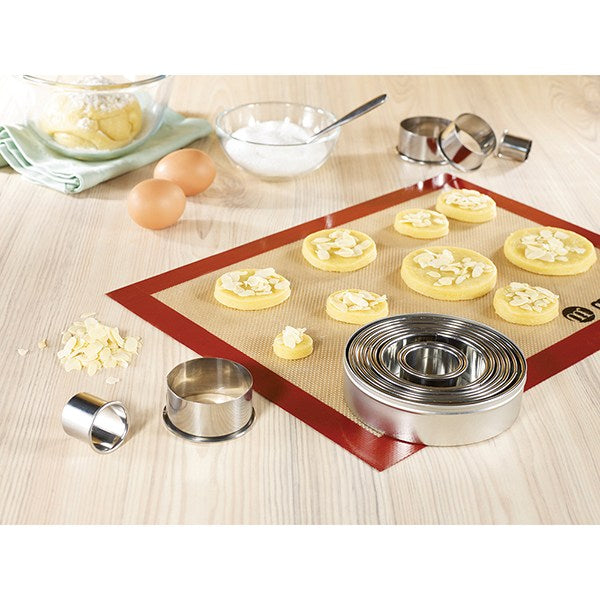 Boîte de 14 découpoirs ronds lisses en inox  2 à 11 cm Mathon - Mathon - 5