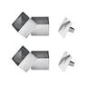 Lot de 4 emportes pièces carrés en inox avec poussoir Mathon - Mathon - 1