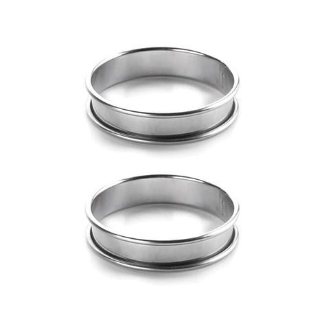 Lot de deux cercles à tartelette rond 8cm Lacor - Mathon - 1