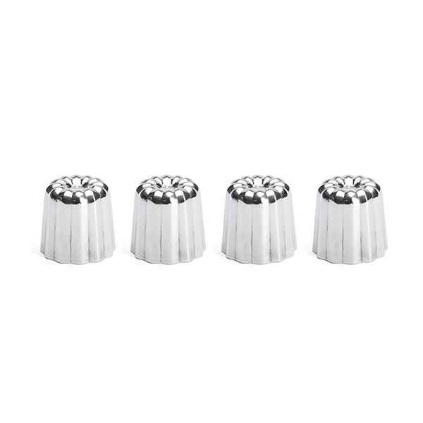 Lot 4 moules à canelés en inox Ø 4,5 cm De Buyer - Mathon - 1