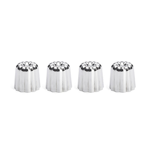Lot 4 moules à canelés en inox Ø 4,5 cm De Buyer - Mathon - 1