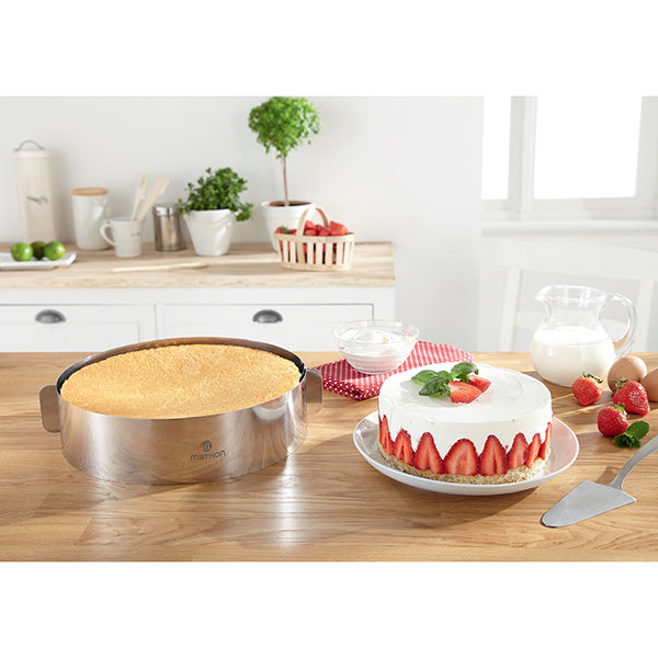 Lot cercle et rectangle à gâteau extensibles Mathon - Mathon - 2