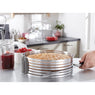Lot cercle à trancher et cercle à gâteau extensibles inox Mathon - Mathon - 2