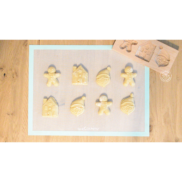 Moule bois biscuits fourrés Noël Scrapcooking - Mathon - 3