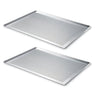 Lot 2 plaques à pâtisserie micro-perforée en aluminium 40 cm Mathon - Mathon - 1