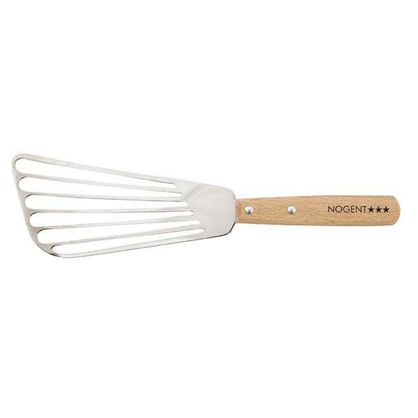 Pelle de cuisine 16 cm ajourée manche bois de hêtre Nogent - Mathon
