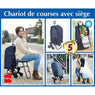 Chariot de courses avec siège bleu Wenko by Maximex - Mathon - 3
