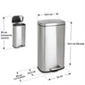 Poubelle de cuisine en inox 30 L Mathon - Mathon - 4