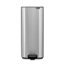 Poubelle rectangulaire à pédale Bo grise 30 L  Brabantia - Mathon - 1