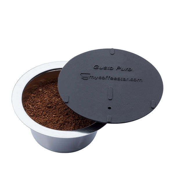 Capsule rechargeable compatible machine à café Dolce Gusto avec couvercle et doseur - Mathon - 1