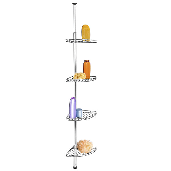 Étagère de douche télescopique acier inox 4 tablettes Wenko by Maximex - Mathon - 1