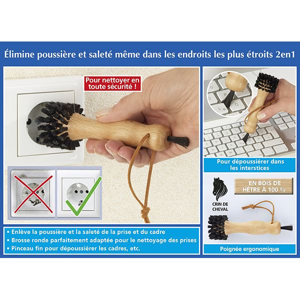 Brosse de nettoyage pour prise en crin de cheval Wenko by Maximex - Mathon - 6