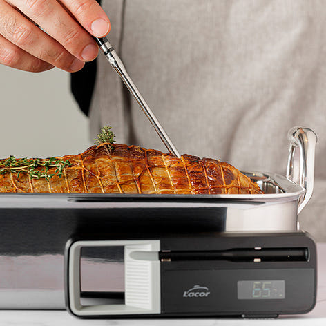 Thermomètre Bluetooth avec sonde sans fil en acier inoxydable 14 cm Lacor - Mathon - 2