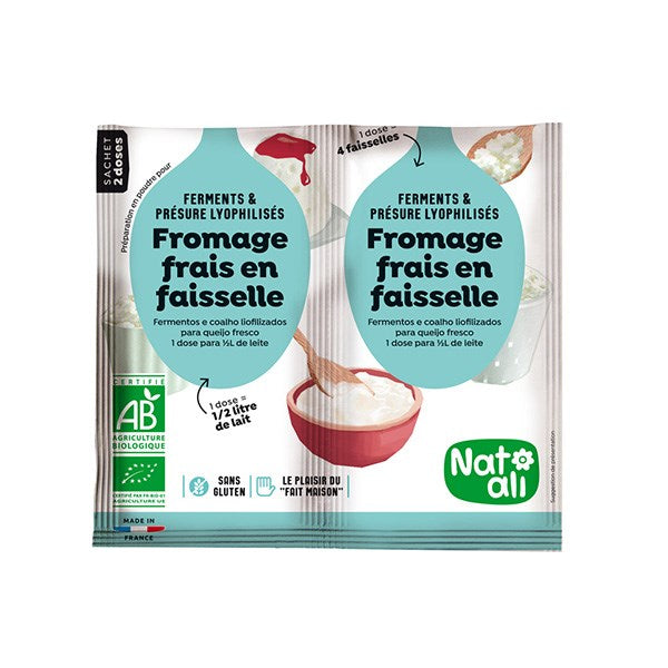 Préparation en poudre pour fromage frais en faisselle Nat-ali - Mathon